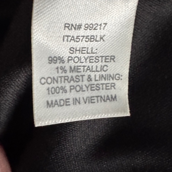 Charming Charlie Black Sparkle Top Blouse - Picture 7 of 7